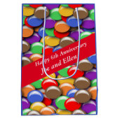 6th Wedding Anniversary Candy, Medium Cadeauzakje (Achterkant)