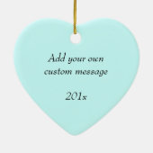 6th Wedding Jubileum Foto Keramisch Ornament (Achterkant)