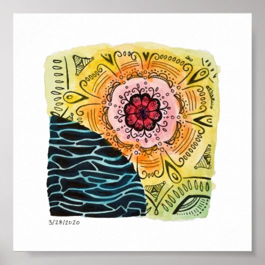 6x6 afdrukken - 3-28-2020 poster (Voorkant)