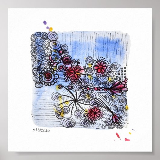 6x6 afdrukken - 5-8-2020 poster (Voorkant)