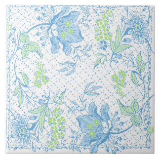 6x6 Damsel Floral Tile Tegeltje