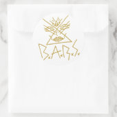 6x BBC R.S. Gold Face Sticker 3 pouces (Sac)