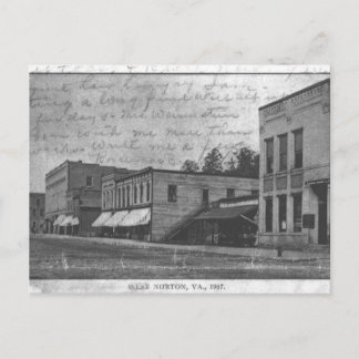 700 blok Norton, Virginia in 1907. Briefkaart