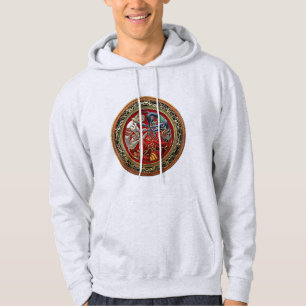 [700] Celtische schatten - Drie honden op goud Hoodie