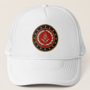 [700] Masonic Square and Compass [3rd Degree] Trucker Pet