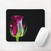 7019-Red Tipped White Rose Muismat (Met muis)