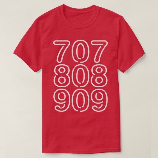 707 808 909 Drummachines T-shirt (Design voorkant)