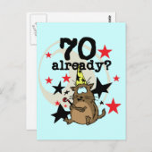 70 Al verjaardag Briefkaart (Voorkant / Achterkant)