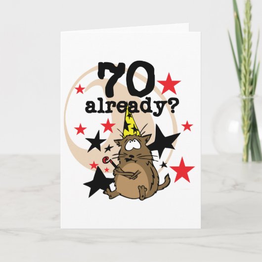 70 Al verjaardag Kaart (Voorkant)