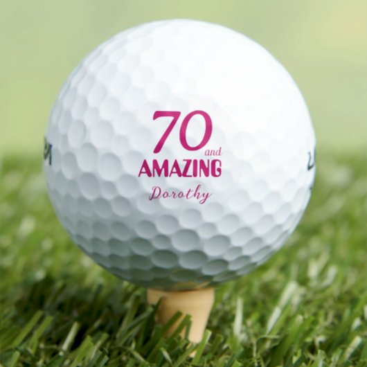 70 ans et balles de golf extraordinaires