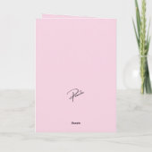 70 ans et Fabuleuse Carte d'anniversaire rose pour (Dos)