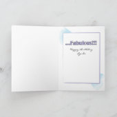 70 ans et Fabuleuse Femme Douce Carte d'anniversai (Intérieur)