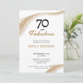 70 ans et Fabuleux Invitation d'anniversaire pour (Debout devant)