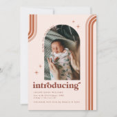 70 ans rétro | Faire-part de naissance photo Arch (Devant)