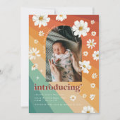 70 ans rétro | Faire-part de naissance photo Arch (Devant)