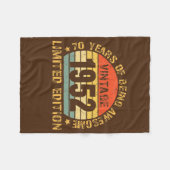 70 'Birthday' decorations Mannen 70th BDay Fleece Deken (Voorkant (Horizontaal))