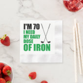 70 dagelijkse dosis ijzeren golfer party servetten (Insitu)