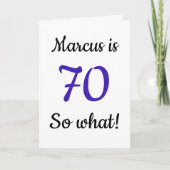 70 donc ce Drôle Citation 80e Anniversaire Carte (Devant)