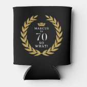 70 Dus wat een grappige Laurel Krans Kroon 70e ver Blikjeskoeler (Voorkant)