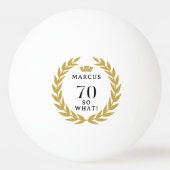 70 Dus wat een grappige Laurel Krans Kroon 70e ver Pingpongballen (Achterkant)