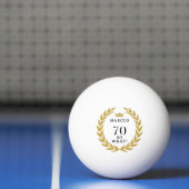 70 Dus wat een grappige Laurel Krans Kroon 70e ver Pingpongballen (Net)