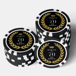 70 Dus wat een grappige Laurel Krans Kroon 70e ver Poker Chips