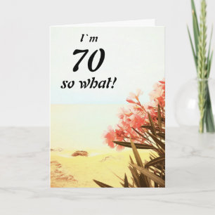 70 dus Wat voor Zee Beach Oleander Floral 70th Bir Kaart