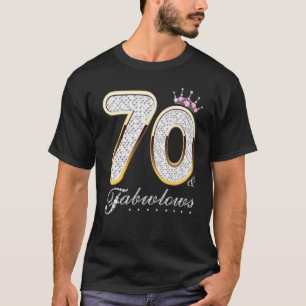 70 en 70 jaar oud, 70e verjaardag Diamond C T-shirt