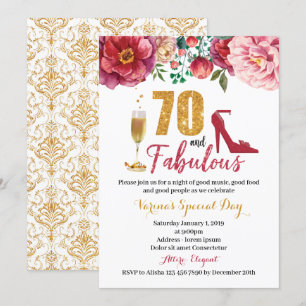 70. en de uitnodiging van de vrouw van Fabulous Bi