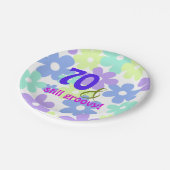 70 en nog steeds groovy! Birthday Party Paper Bord (Gekanteld)