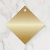 70 en SASSY Birthday Black Gold Gift Label (Achterkant)