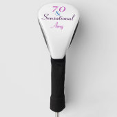 70 en sensationele 70e verjaardag personaliseren G Golfheadcover (Voorkant)
