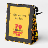70 en Smokin Hot Party | 70e verjaardag Bedankdoosjes (Achterkant)