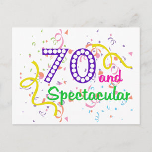 70 en Spectaculair Briefkaart