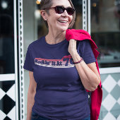 70 en Swanky Retro Roze Palet Zonsondergang T-shirt