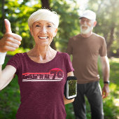 70 en Swanky Retro Roze Palet Zonsondergang T-shirt