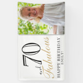 70 et fabuleux Elégant 70e anniversaire bannière p (Vertical)