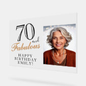 70 et fabuleux Elegant Black 70th Birthday Photo (Angle)