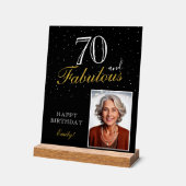 70 et fabuleux Elegant Black Birthday Photo (Angle)