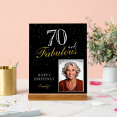 70 et fabuleux Elegant Black Birthday Photo (Mariage)