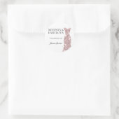 70 & Fabulous Roos Gold Dress 70th Birthday Ronde Sticker (Tas)