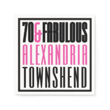 70 & Fabulous Vet Typografie 70e Verjaardag
