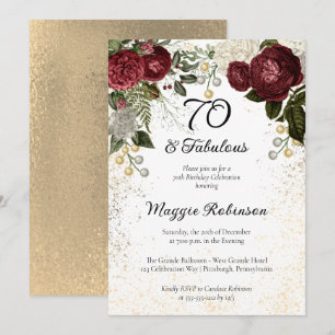 70. Floral Birthday Party (Roos van Fabulous Glam) Kaart