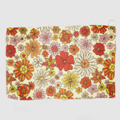 70 geïnspireerde warme bloemdruk golfhanddoek (Horizontaal)