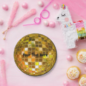 70-inch Gold Disco Ball 7-inch Bord papier (Feest)
