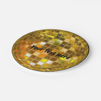 70-inch Gold Disco Ball 7-inch Bord papier