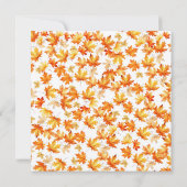 70 Invitation d'anniversaire à l'automne (Dos)