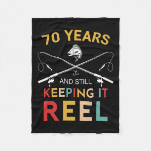 70 jaar en nog steeds het houden van het reel 70e fleece deken