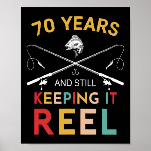 70 jaar en nog steeds het houden van het reel 70e  poster