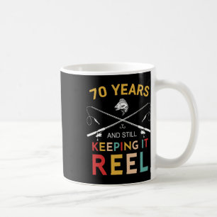 70 jaar en nog steeds Reel houden 70ste verjaardag Koffiemok